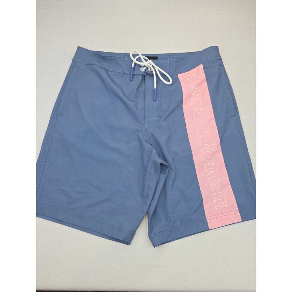 American Eagle Blue Pink Swim/Board Shorts Size Medium 3924